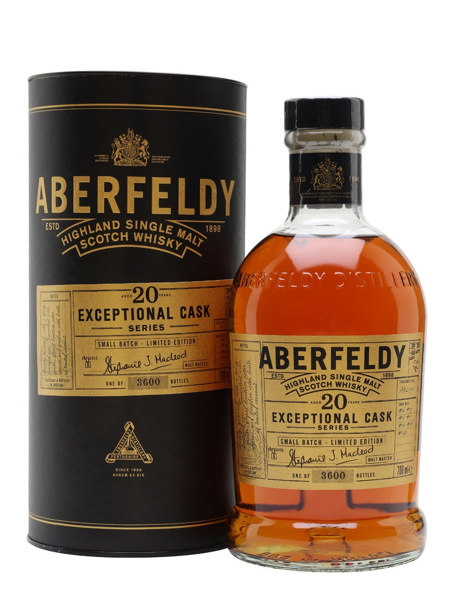 ABERFELDY SCOTCH SINGLE MALT EXCEPTIONAL CASK LIMITED 20YR 750ML Spirits