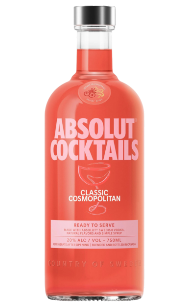 ABSOLUT VODKA CLASSIC COSMOPOLITAN 750ML LIQ