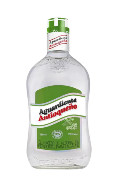 AGUARDIENTE ANTIOQUENO SPIRIT SIN AZUCAR GREEN CAP COLOMBIA 750ML LIQ