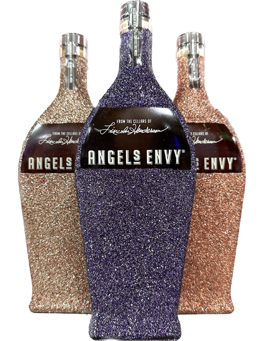 ANGELS ENVY BOURBON PORT WINE BARRELS W/ GLITTER DESIGN 750ML LIQ