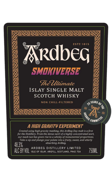 ARDBEG SMOKIVERSE THE ULTIMATE SCOTCH SINGLE MALT 96.6PF ISLAY 750ML LIQ