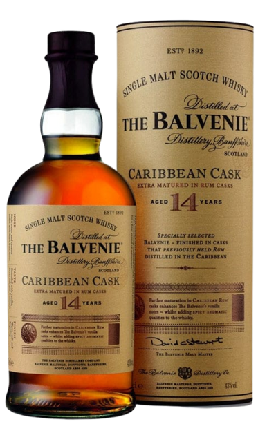 BALVENIE SCOTCH SINGLE BARREL CARIBBEAN CASK 14YR 750ML Spirits