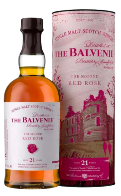 BALVENIE THE SECOND RED ROSE SCOTCH SINGLE MALT 21YR 750ML LIQ