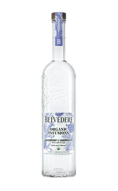 BELVEDERE VODKA INFUSIONS BLACKBERRY & LEMONGRASS ORGANIC POLAND 750ML Spirits