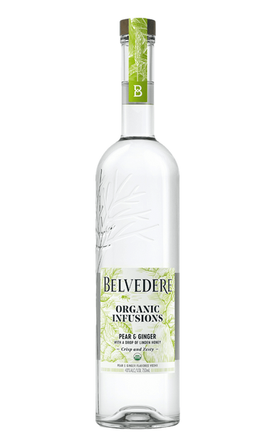 BELVEDERE VODKA INFUSIONS PEAR & GINGER ORGANIC POLAND 750ML Spirits