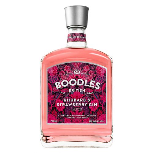 BOODLES GIN RHUBARB & STRAWBERRY BRITISH 750ML Spirits
