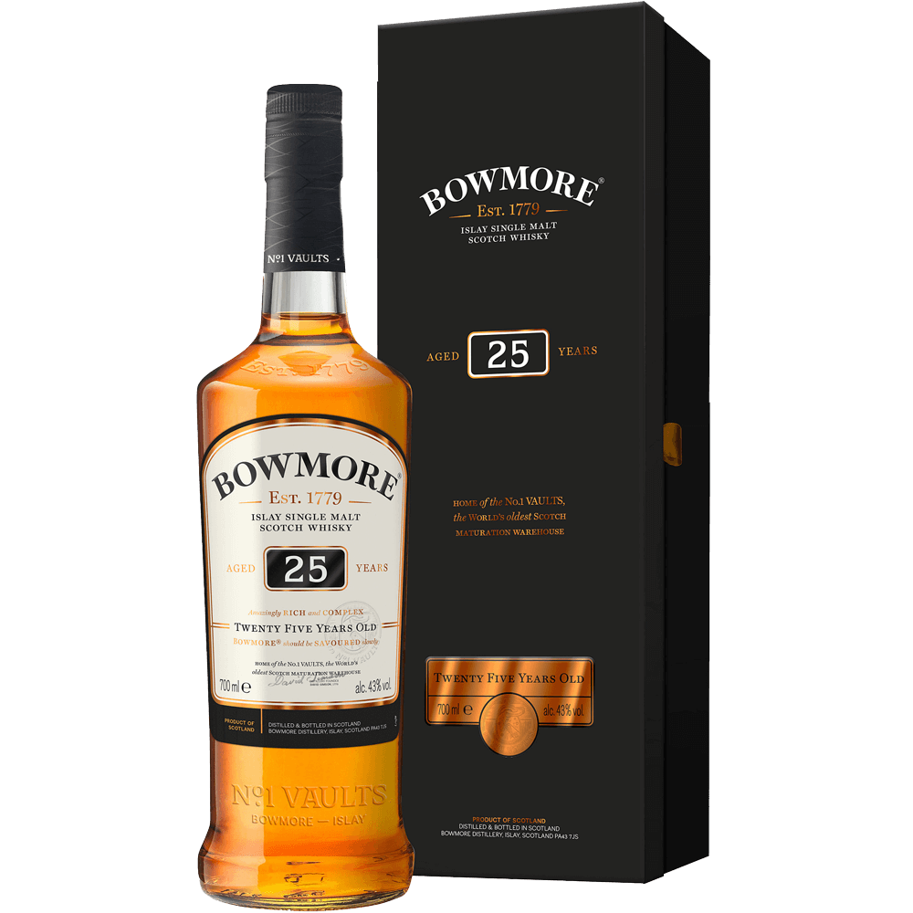 BOWMORE SCOTCH SINGLE MALT ISLAY 25YR 750ML Spirits