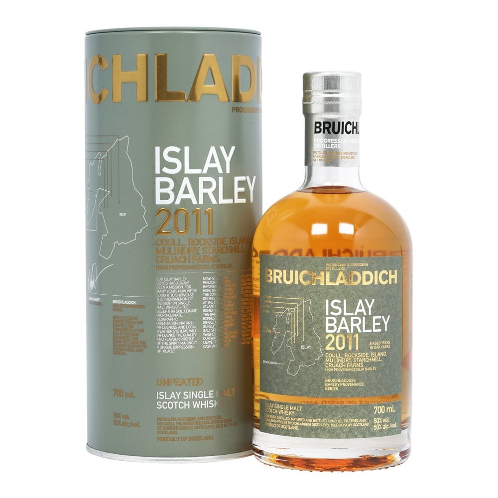 BRUICHLADDICH SCOTCH SINGLE MALT ISLAY BARLEY UNPEATED 2013 750ML Spirits