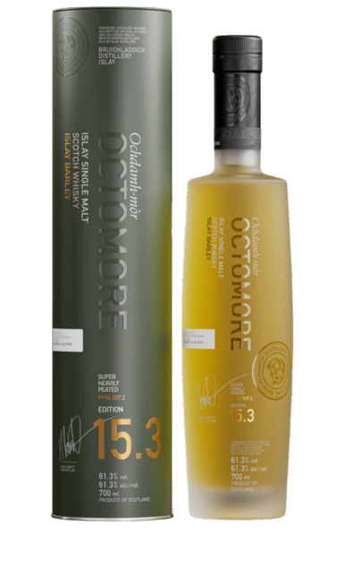 BRUICHLADDICH OCTOMORE SCOTCH SINGLE MALT ISLAY SUPER HEAVILY PEATED 15.3 EDITION 700ML LIQ