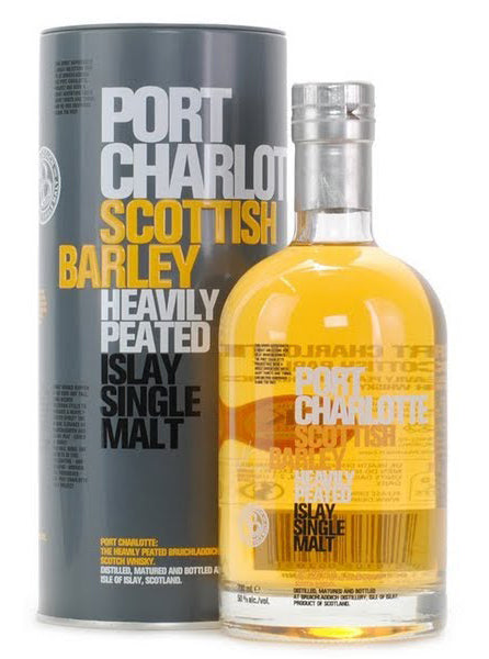BRUICHLADDICH PORT CHARLOTTE SCOTCH SINGLE MALT SCOTISH BARLEY HEAVILY PEATED 100PF 750ML Spirits