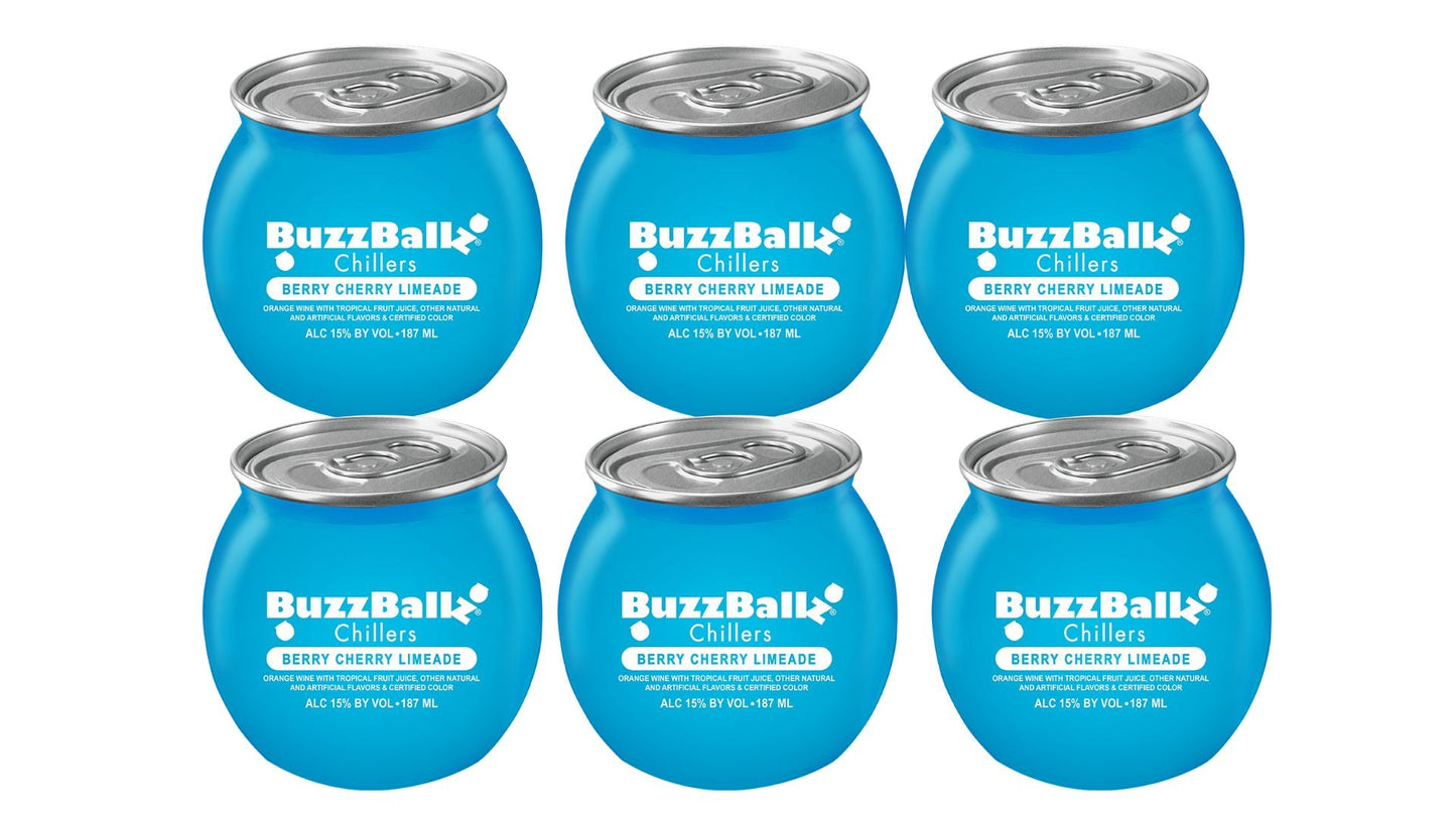 BuzzBallz Chillers Berry Cherry Limeade 6 Pack