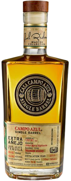 CAMPO AZUL TEQUILA EXTRA ANEJO SINGLE BARREL SINGLE CASK 2013 750ML Spirits