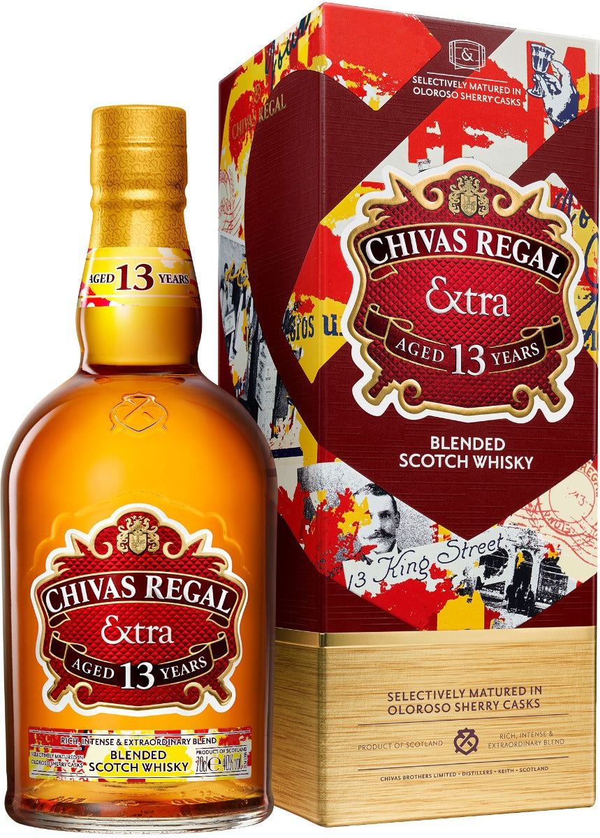 CHIVAS REGAL EXTRA SCOTCH BLENDED MATURED IN OLOROSO SHERRY CASKS 13YR 750ML Spirits