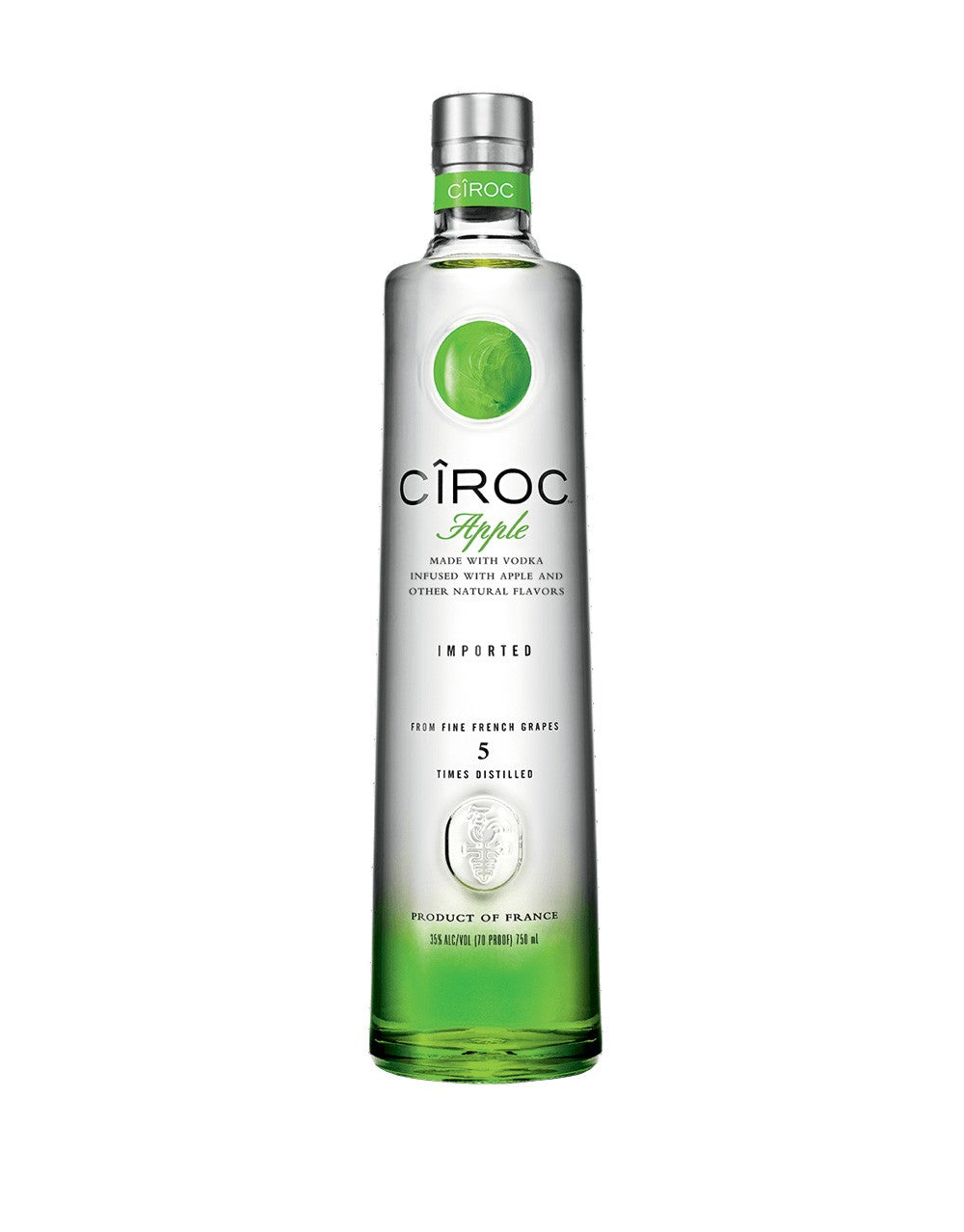 CIROC VODKA APPLE FLAVOR FRANCE 750ML Spirits