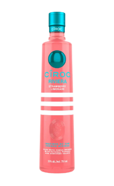 CIROC VODKA RIVIERA STRAWBERRY LIMONADE FRANCE 750ML LIQ