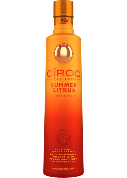 CIROC VODKA SUMMER CITRUS FRANCE 750ML Spirits