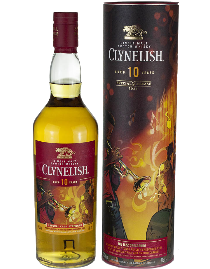 CLYNELISH SCOTCH SINGLE MALT THE JAZZ CRESCENDO COASTAL HIGHLAND 2023 SPECIAL EDITION 10YR 750ML LIQ