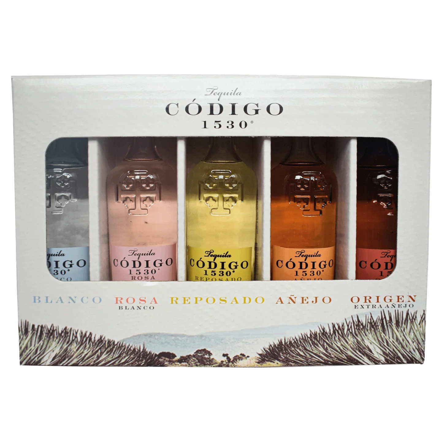 CODIGO TEQUILA VARIETY PACK ( BL,ROSA,REPO,ANEJO,EXTRA) 5X50ML LIQ