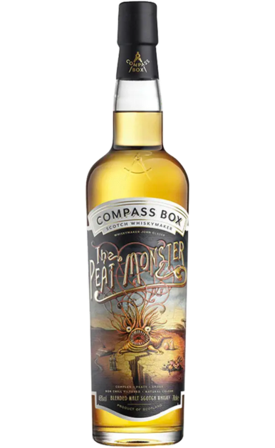 COMPASS BOX PEAT MONSTER SCOTCH BLENDED MALT 92PF 750ML Spirits