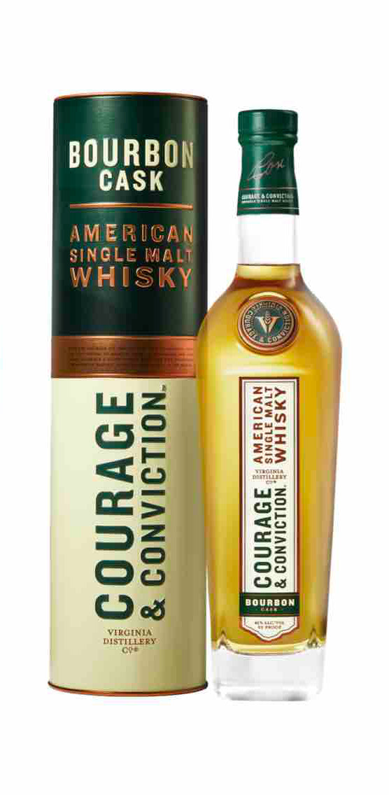 COURAGE & CONVICTION WHISKEY SINGLE MALT BOURBON CASK VIRGINIA 750ML Spirits