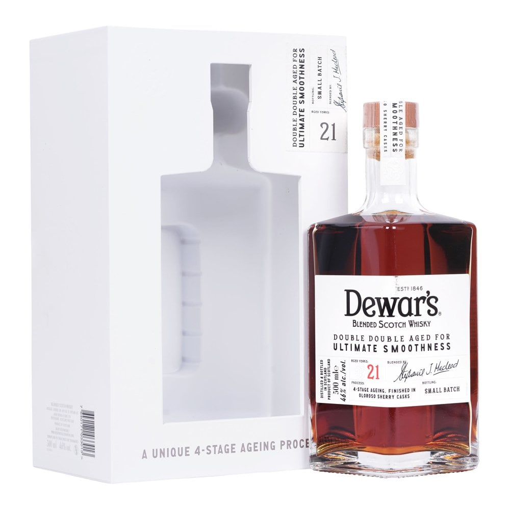 DEWARS SCOTCH BLENDED DOUBLE DOUBLE 21YR 750ML Spirits