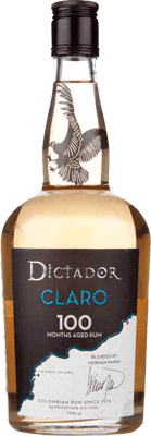 DICTADOR RUM CLARO COLUMBIA 100 MONTHS AGED 750ML Spirits