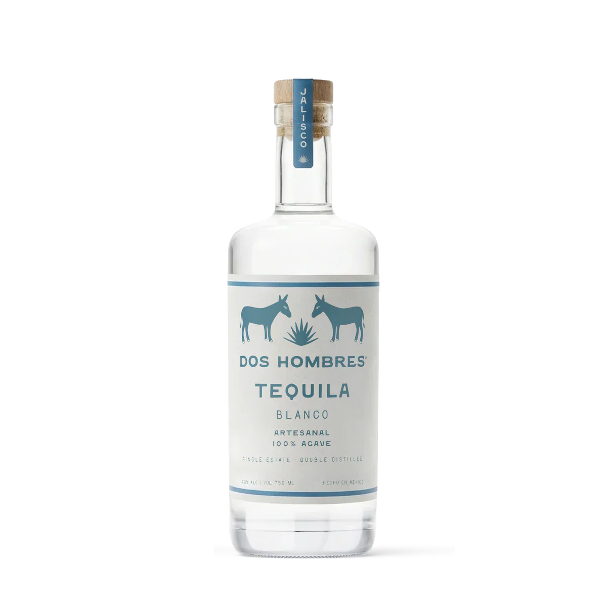 DOS HOMBRES TEQUILA BLANCO 750ML