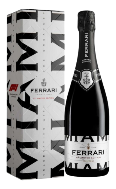 FERRARI TRENTO SPARKLING WINE BRUT F1 LIMITED MIAMI EDITION ITALY 750ML WINE