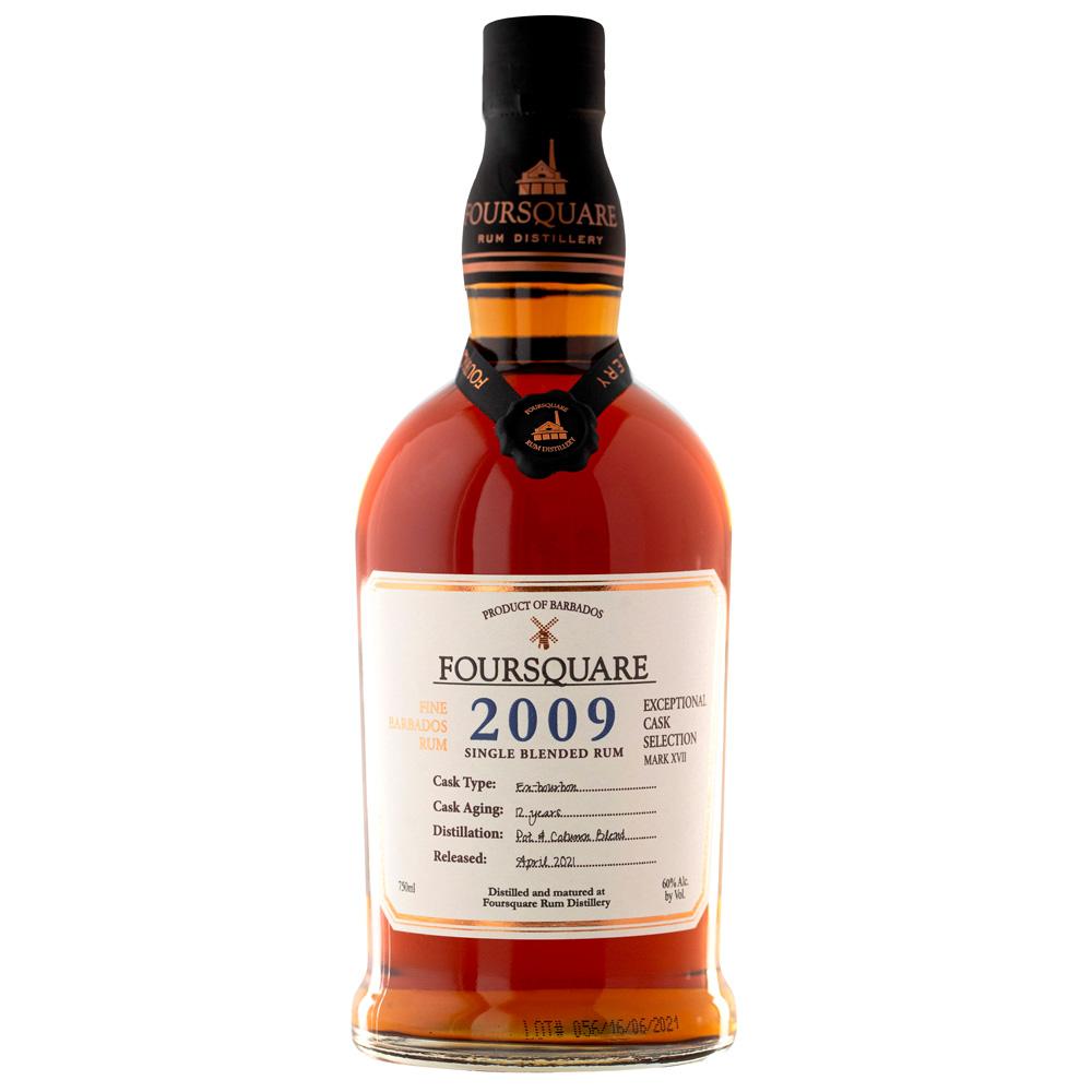 FOURSQUARE RUM SINGLE BLENDED EXCEPTIONAL CASK SELECTION BARBADOS 2009 750ML Spirits
