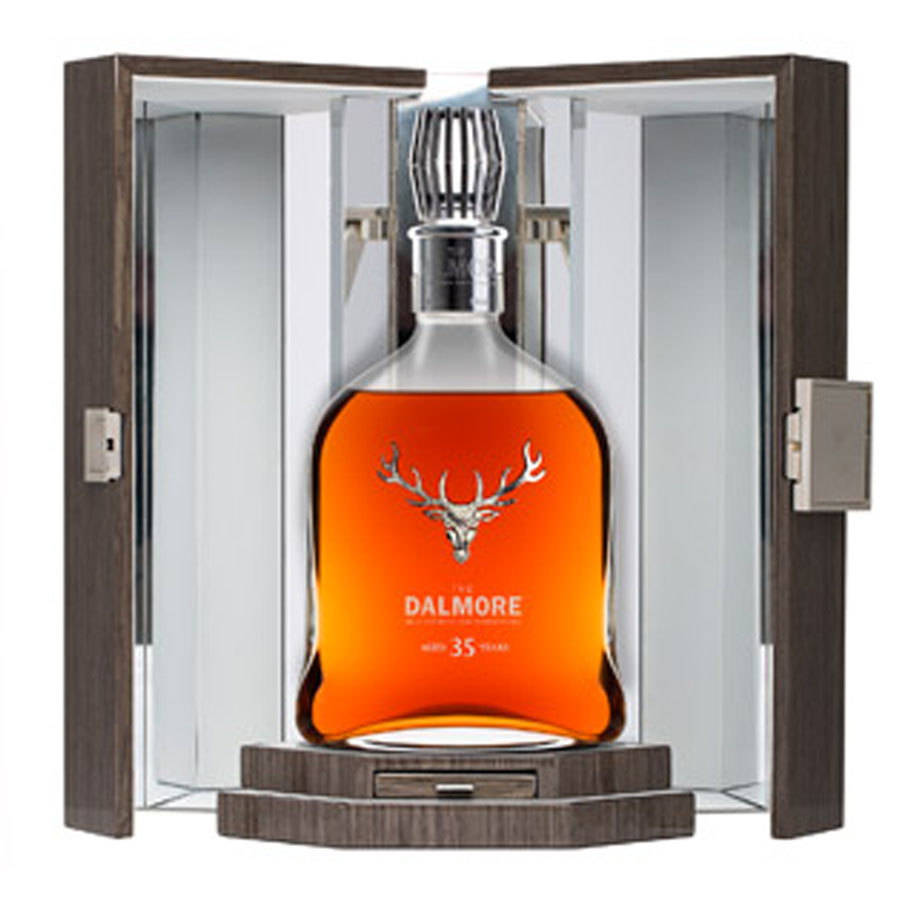 DALMORE SCOTCH SINGLE MALT IN BACCARAT CRYSTAL 35YR 750ML Spirits