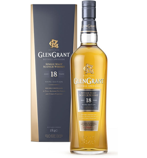 GLEN GRANT SCOTCH SINGLE MALT RARE EDITION 86PF 18YR 750ML Spirits