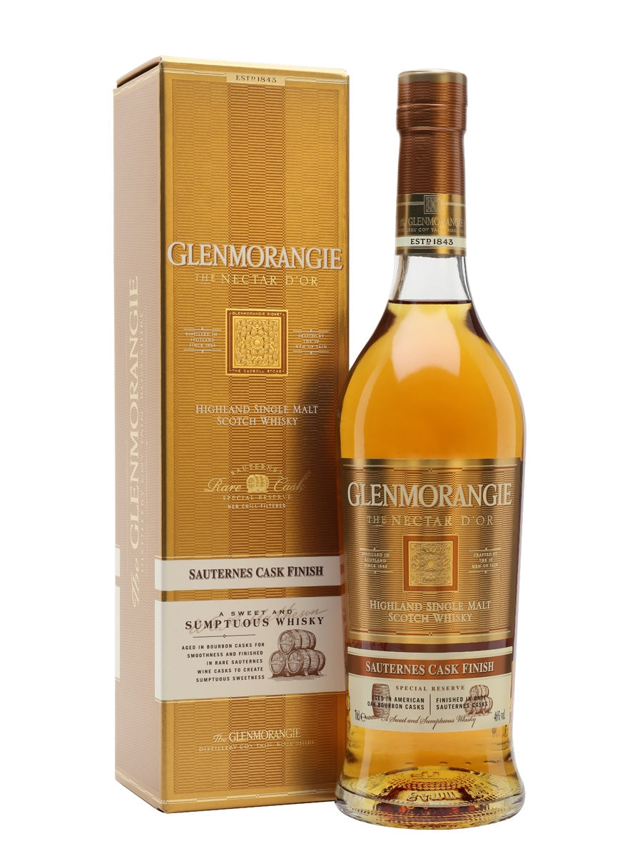 GLENMORANGIE SCOTCH SINGLE MALT NECTAR D OR SAUTERNES CASK FINISH HIGHLAND 750ML Spirits