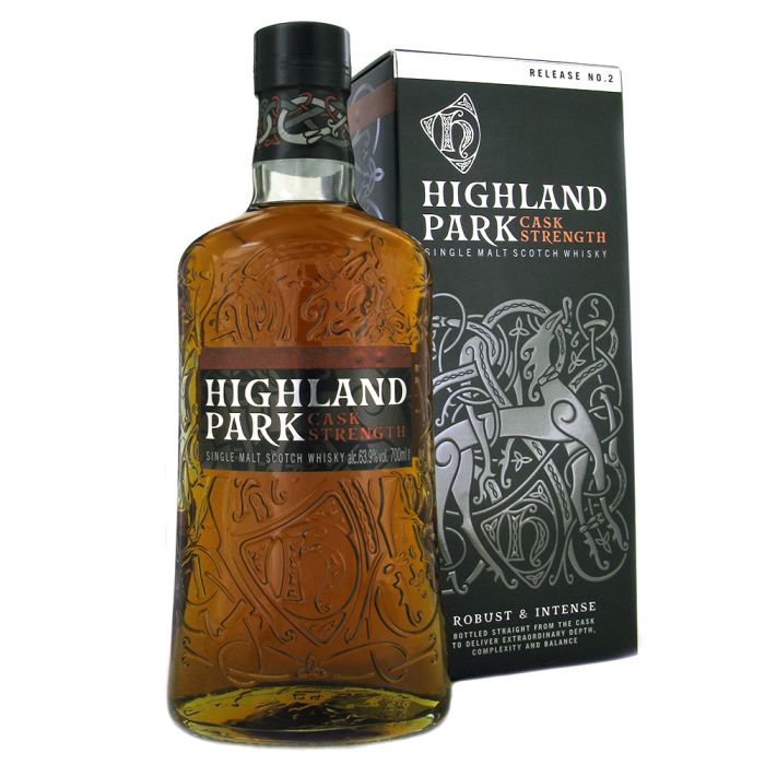 HIGHLAND PARK SCOTCH SINGLE MALT RELEASE NO 2 CASK STRENGTH ROBUST & INTENSE 750ML Spirits