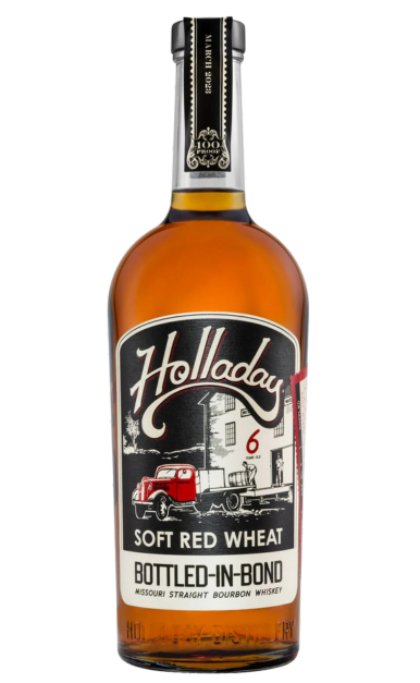 HOLLADAY BOURBON STRAIGHT SOFT RED WHEAT BOTTLED IN BOND 6YR MISSOURI 100PF 750ML LIQ