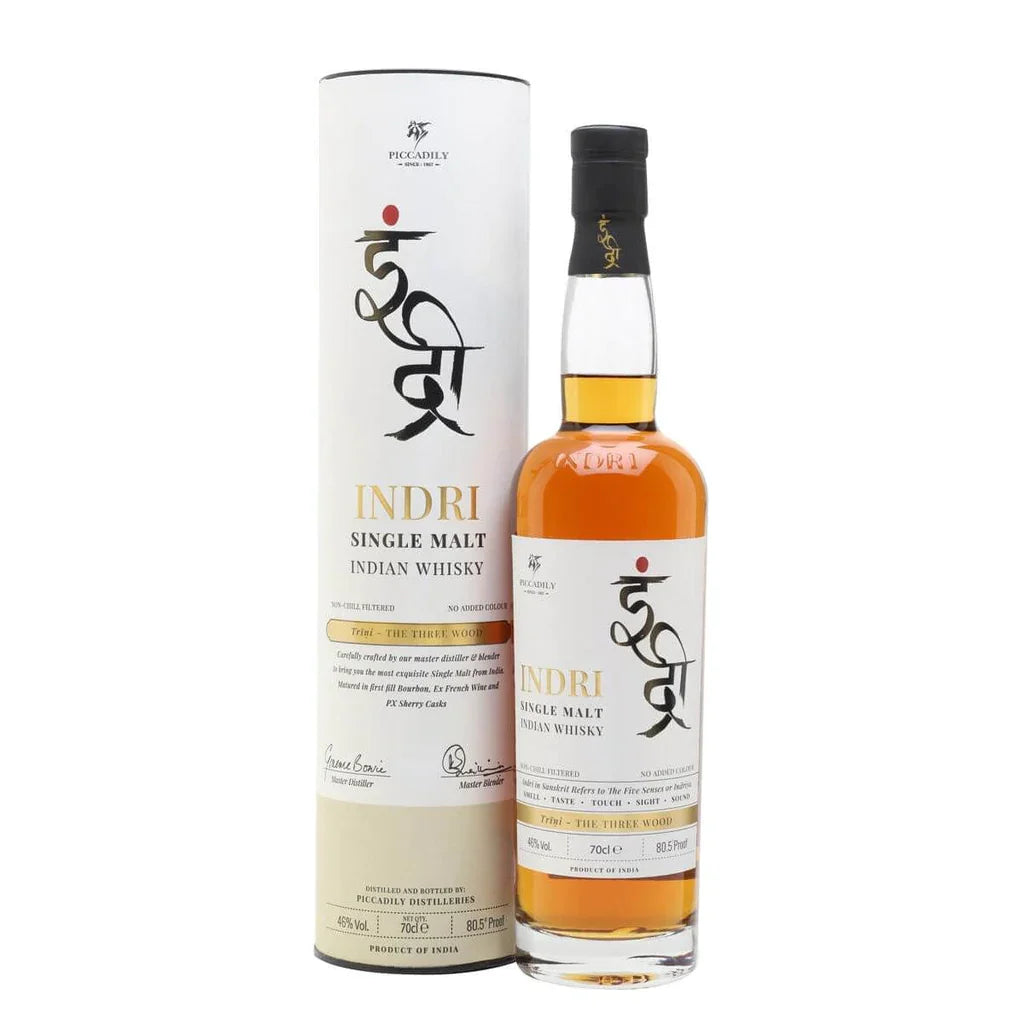 INDRI WHISKEY SINGLE MALT THREE WOOD INDIA 750ML LIQ