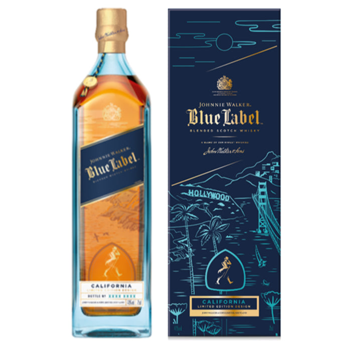 JOHNNIE WALKER SCOTCH BLENDED BLUE LABEL CALIFORNIA LIMITED EDITION 750ML Spirits