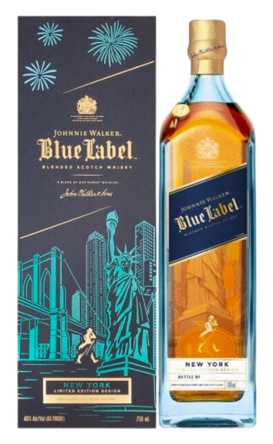 JOHNNIE WALKER BLUE LABEL SCOTCH BLENDED NEW YORK EDITION 750ML LIQ