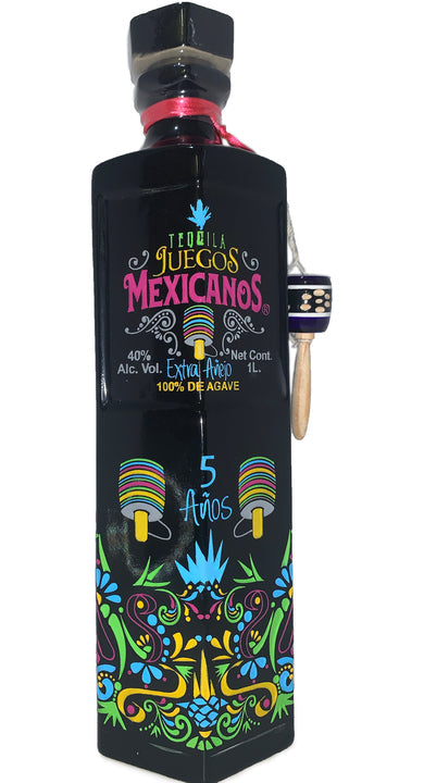 JUEGOS MEXICANOS TEQUILA EXTRA ANEJO 5YR 1LI