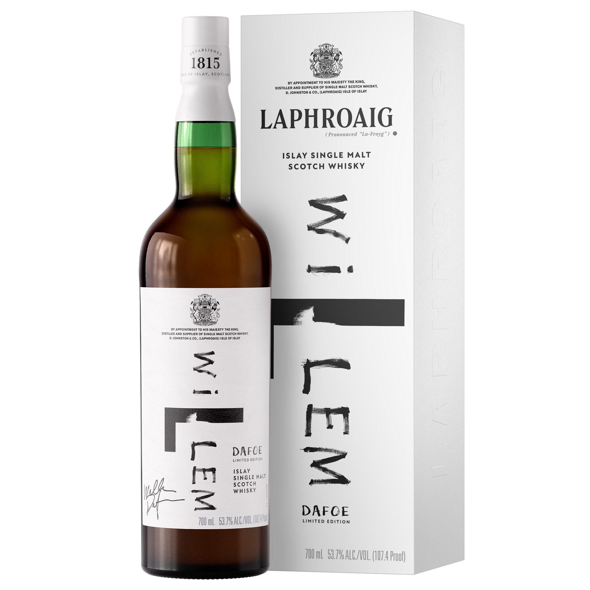 LAPHROAIG SCOTCH SINGLE MALT LIMITED WILLEM DAFOE EDITION 14YR 700ML