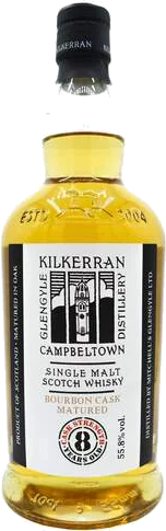KILKERRAN DISTILLERY SCOTCH SINGLE MALT BOURBON CASK MATURED 8YR 750ML LIQ