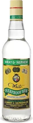 WRAY & NEPHEW RUM WHITE OVERPROOF JAMAICA 1LI LIQ