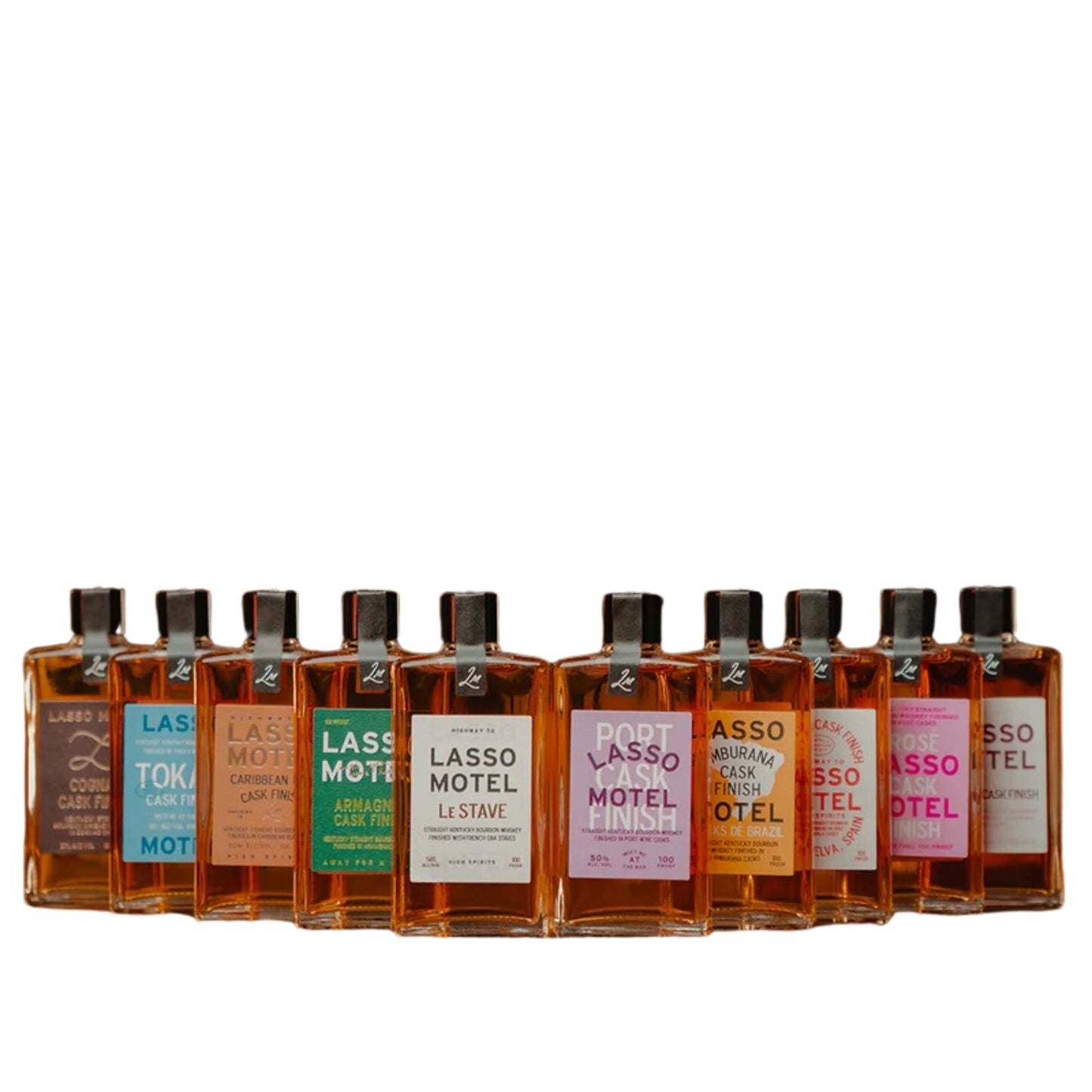 LASSO MOTEL BOURBON TASTING COLLECTION CASKS FINISH VARIETY PACK 10 X 100ML LIQ