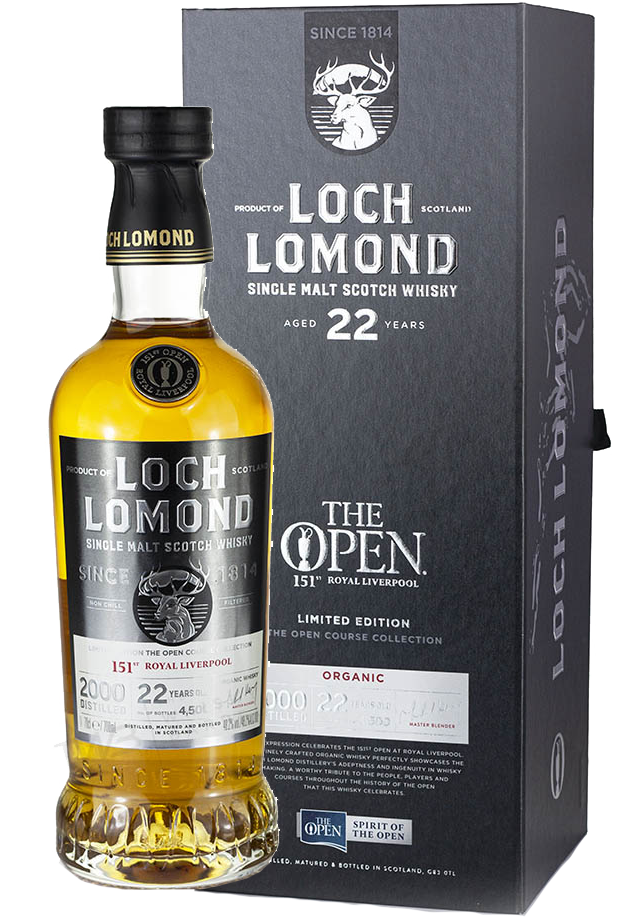 LOCH LOMOND THE OPEN 151 ROYAL LIVERPOOL EDITION ORGANIC 22YR 750ML LIQ