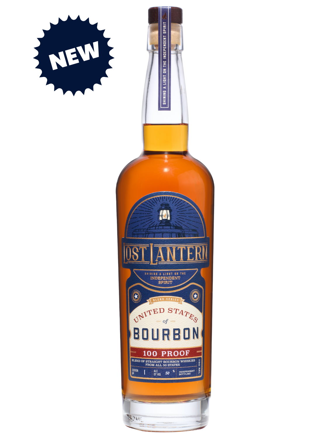 LOST LANTERN UNITED STATES OF BOURBON BLENDED FROM ALL 50 STATES 100PF 750ML LIQ