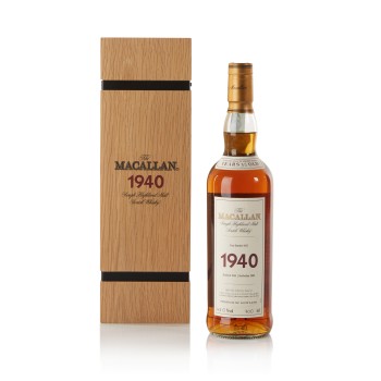 MACALLAN SCOTCH SINGLE MALT FINE AND RARE 1940 (CASK 75) 750ML Spirits