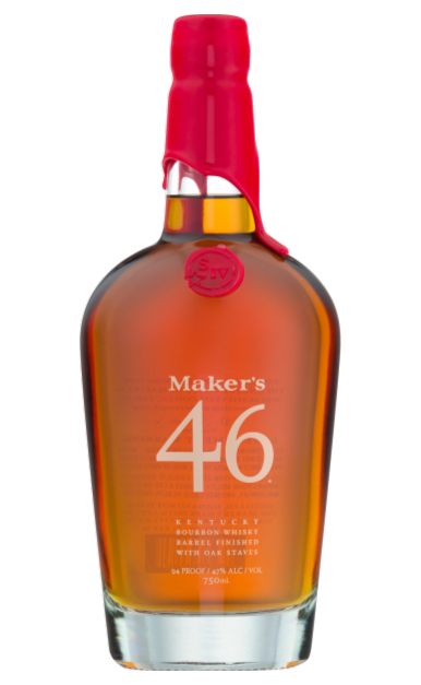 MAKERS MARK 46 BOURBON WHISKY BARREL FINISHED W/OAK STAVES 94PF 750ML Spirits