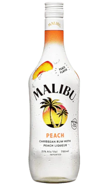 MALIBU RUM PEACH CARIBBEAN 750ML LIQ