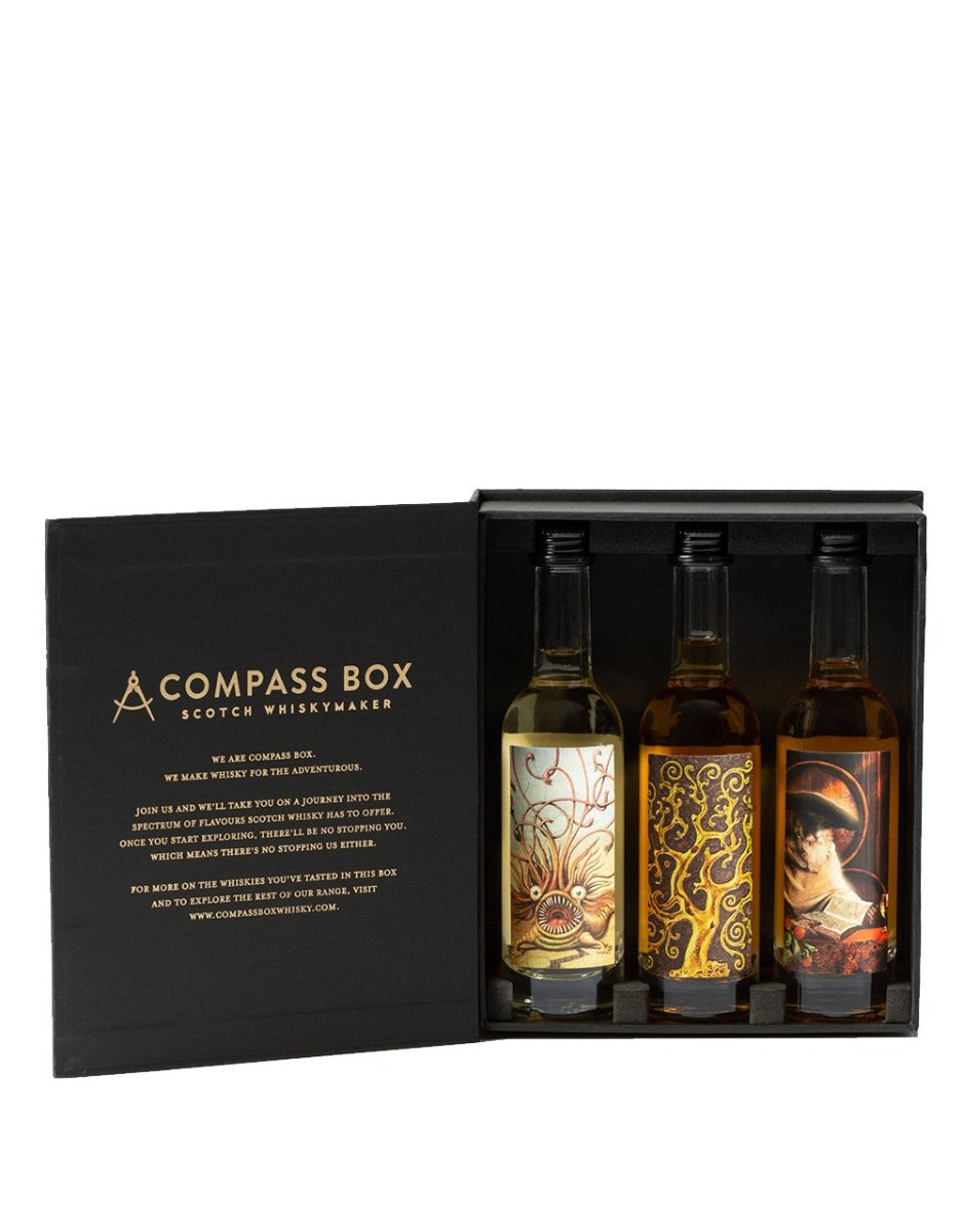 COMPASS BOX SCOTCH MALT WHISKEY COLLECTION ( PEAT MONSTER, SPICE TREE, SPANIARD ) 3X50ML Spirits