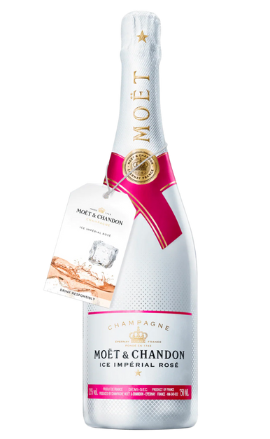 MOET & CHANDON CHAMPAGNE ICE IMPERIAL ROSE FRANCE 750ML Wine