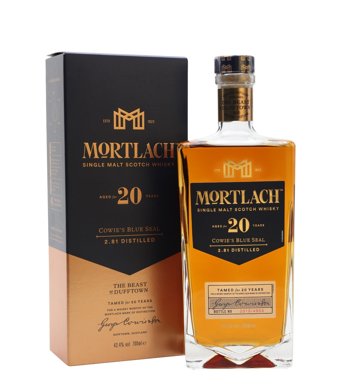 MORTLACH SCOTCH SINGLE MALT THE BEAST DUFFTOWN 20YR 750ML Spirits